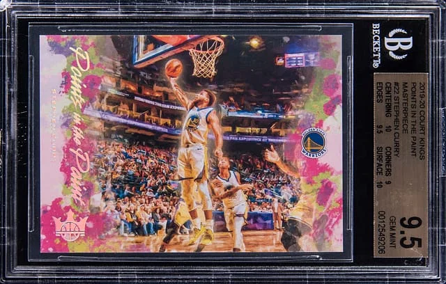 2019-20 Panini Court Kings Stephen Curry Points in the Paint Masterpiece #22 card image