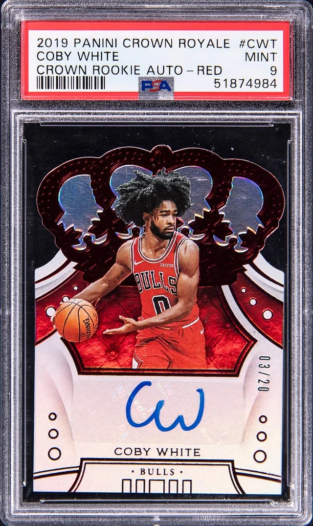 2019-20 Panini Crown Royale Coby Crown Autograph Red #CR-CWT card image