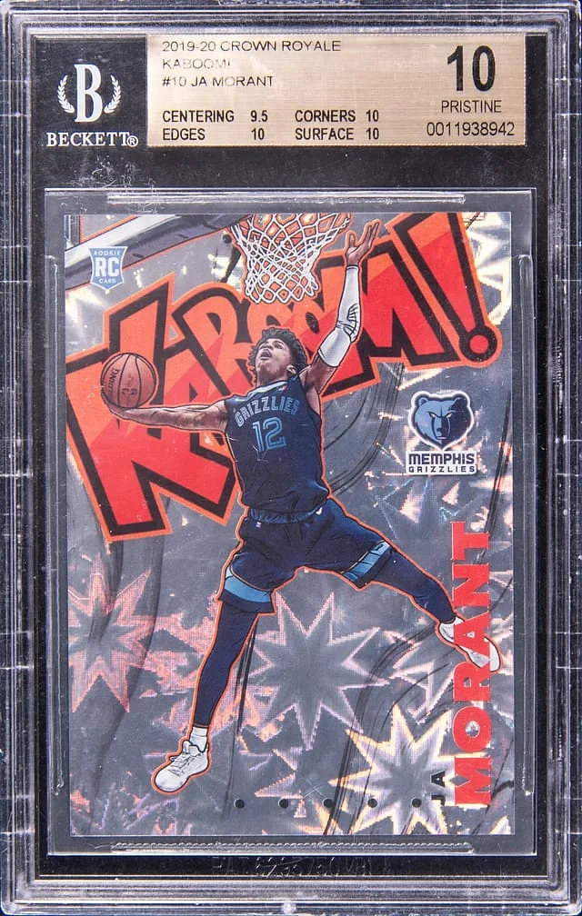 2019-20 Panini Crown Royale Ja Morant Kaboom! #10 card image