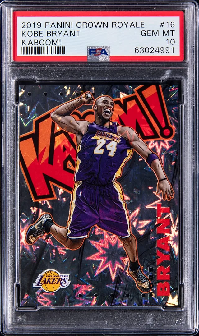 2019-20 Panini Crown Royale Kobe Bryant Kaboom! #16 card image