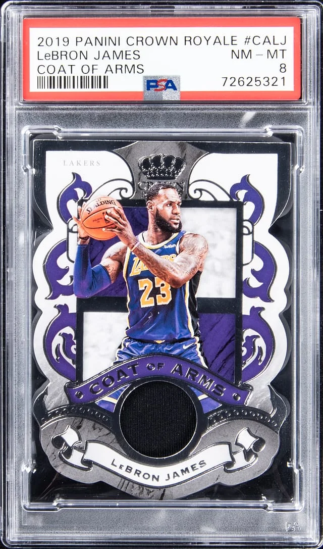 2019-20 Panini Crown Royale LeBron James Coat Of Arms #CA-LJ card image