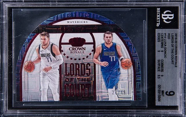 2019-20 Panini Crown Royale Luka Doncic Lords of the Court Red #14 card image