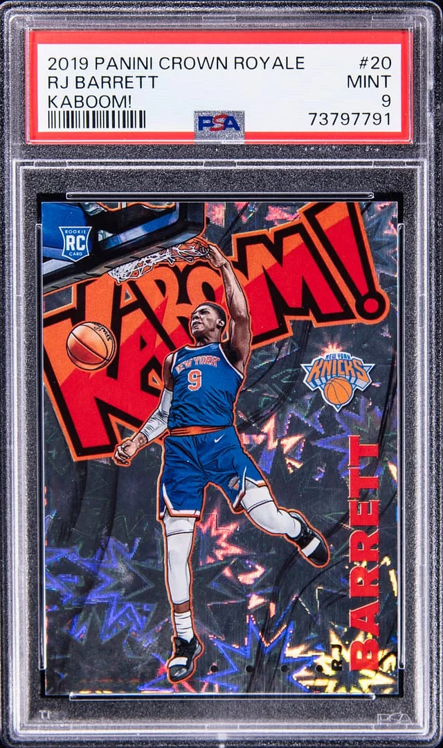 2019-20 Panini Crown Royale RJ Barrett Kaboom! #20 card image