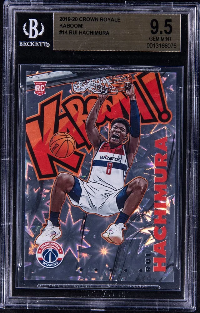 2019-20 Panini Crown Royale Rui Hachimura Kaboom! #14 card image