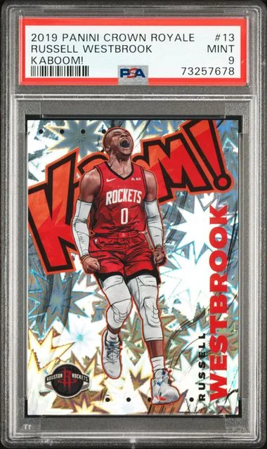 2019-20 Panini Crown Royale Russell Westbrook Kaboom! #13 card image