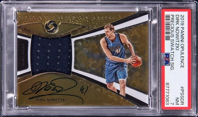 2019-20 Panini Dirk Nowitizki Opulence Precious Swatch Signature #PSS-DR card image