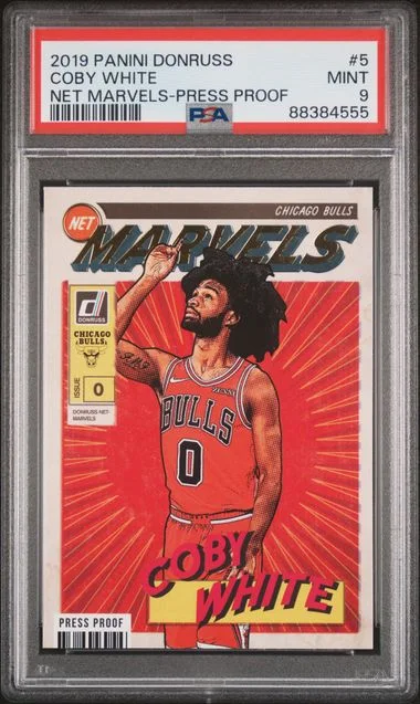 2019-20 Panini Donruss Coby Net Marvels Press Proof #5 card image