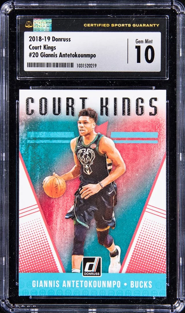 2019-20 Panini Donruss Giannis Antetokounmpo Court Kings #20 card image