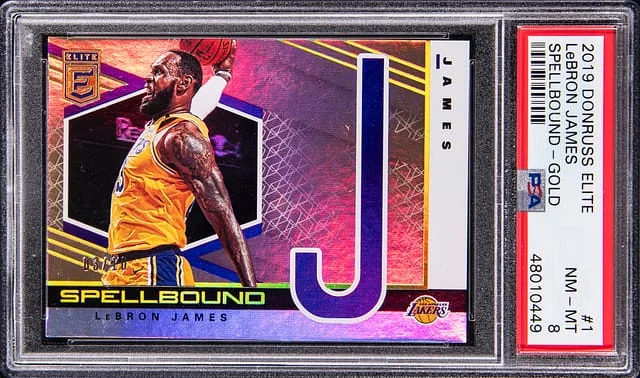 2019-20 Panini Donruss LeBron James Elite Spellbound Gold #1 card image