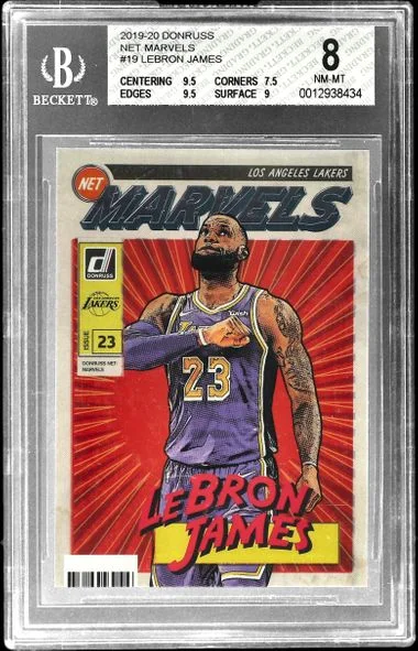 2019-20 Panini Donruss LeBron James Net Marvels #19 card image