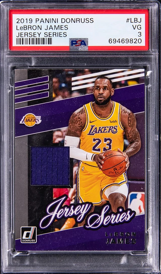 2019-20 Panini Donruss LeBron James Jersey Series #LBJ card image