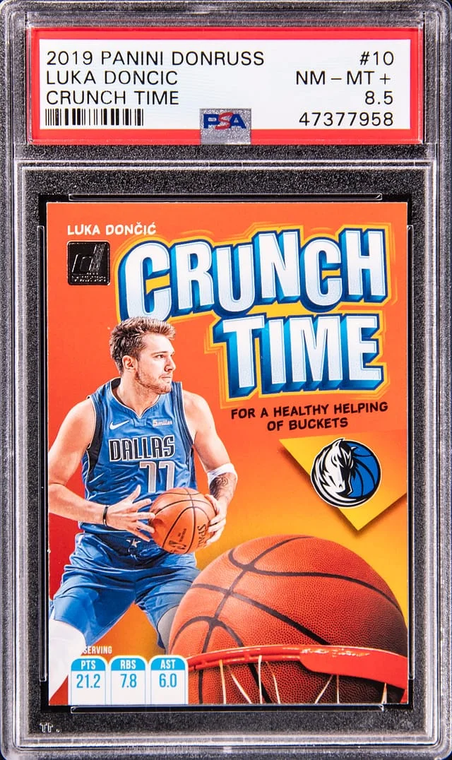 2019-20 Panini Donruss Luka Doncic Crunch Time #10 card image