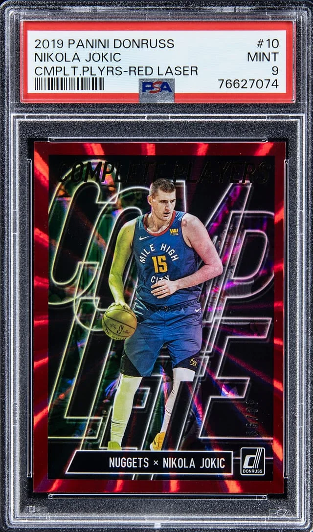 2019-20 Panini Donruss Nikola Jokic Complete Players Red Laser #10 card image