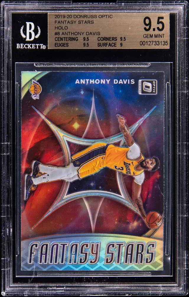 2019-20 Panini Donruss Optic Anthony Davis Fantasy Stars Holo #8 card image