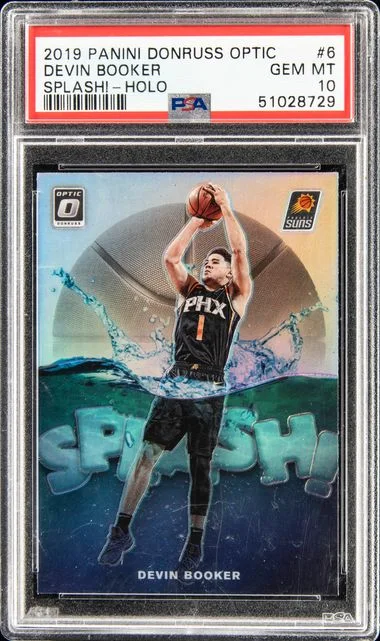 2019-20 Panini Donruss Optic Devin Booker Splash! Holo #6 card image
