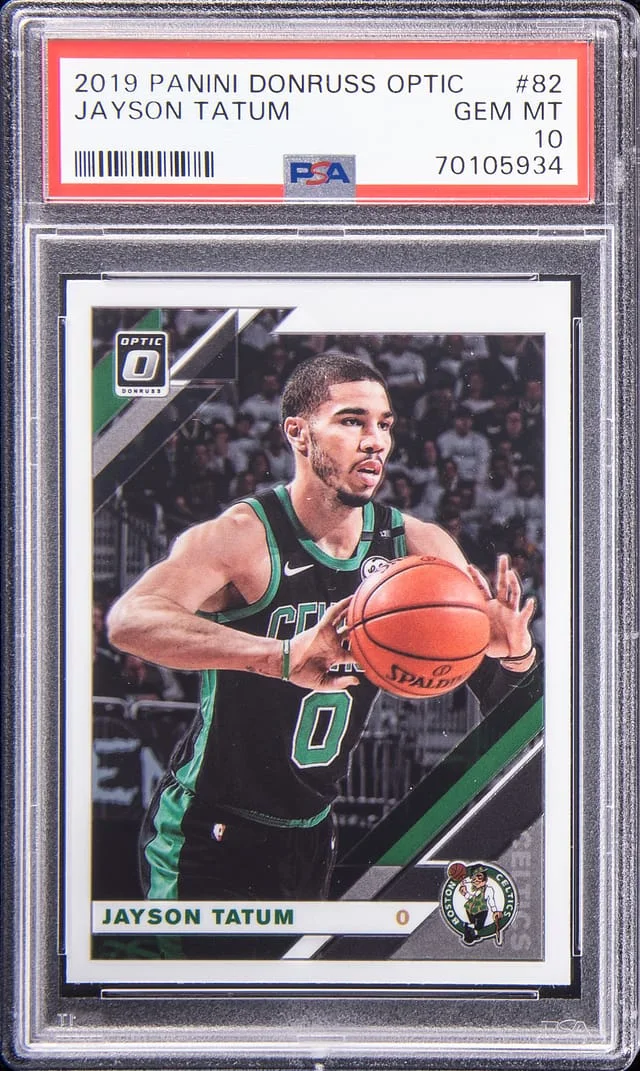 2019-20 Panini Donruss Optic Jayson Tatum #82 card image