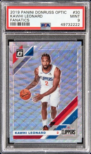 2019-20 Panini Donruss Optic Kawhi Leonard Fanatics #30 card image