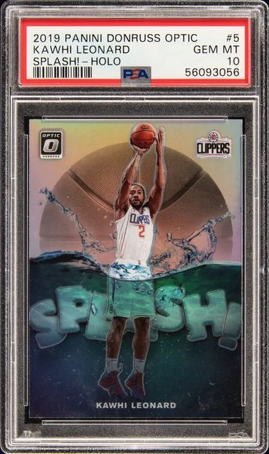 2019-20 Panini Donruss Optic Kawhi Leonard Splash! Holo #5 card image