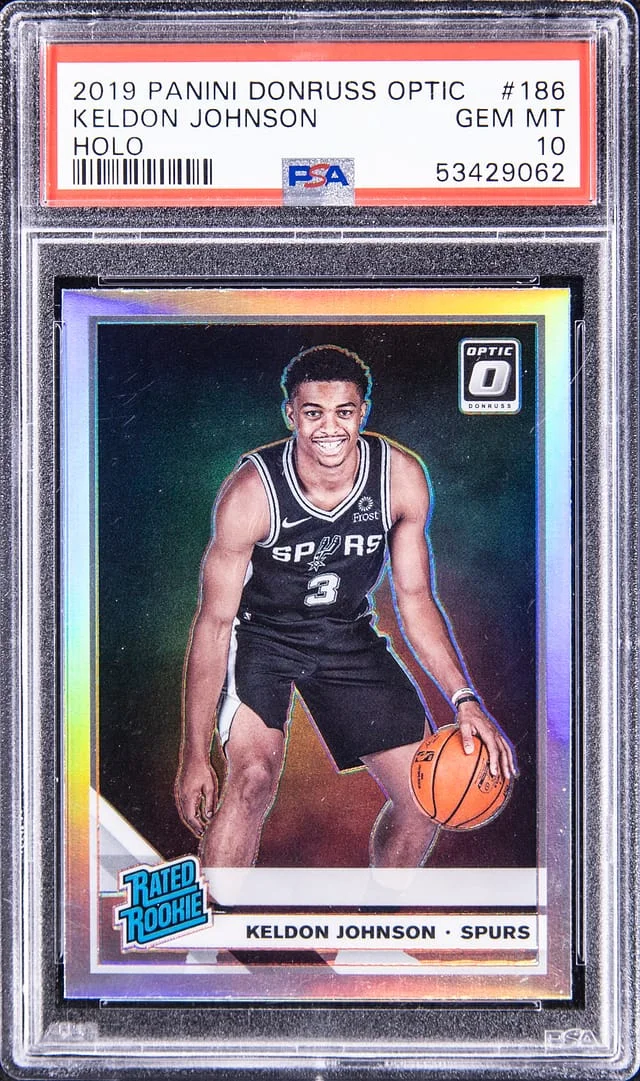 2019-20 Panini Donruss Optic Keldon Johnson #186 card image