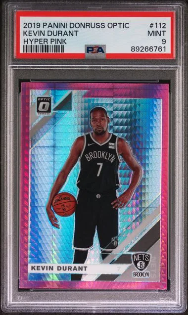2019-20 Panini Donruss Optic Kevin Durant Hyper Pink #112 card image