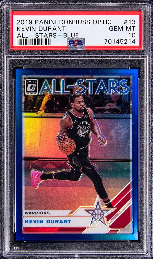 2019-20 Panini Donruss Optic Kevin Durant All-Stars Blue #13 card image