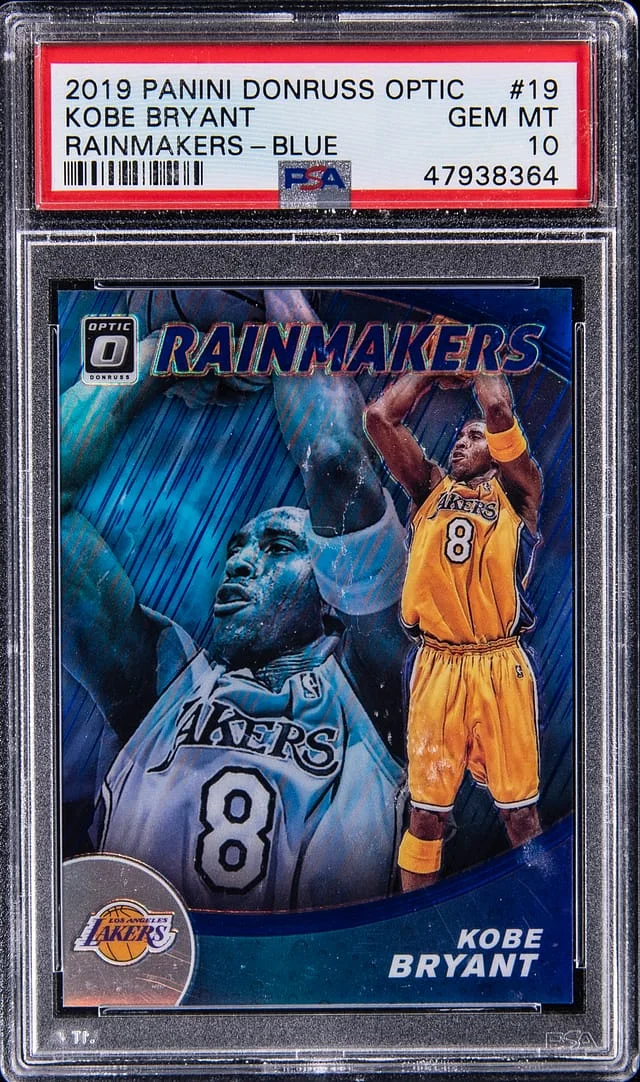 2019-20 Panini Donruss Optic Kobe Bryant Rainmakers Blue #19 card image