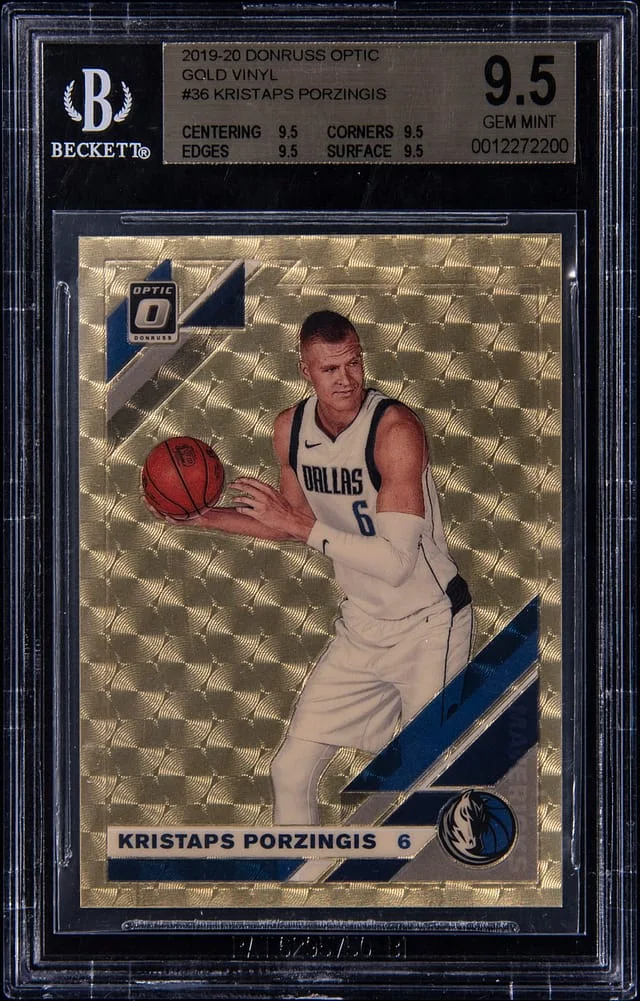 2019-20 Panini Donruss Optic Kristaps Porzingis Black #36 card image