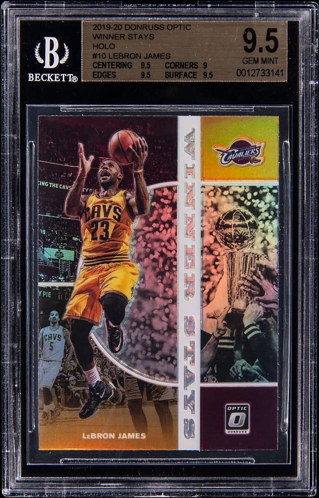 2019-20 Panini Donruss Optic LeBron James Winner Stays Holo #10 card image