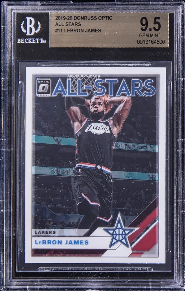 2019-20 Panini Donruss Optic LeBron James All Stars #11 card image
