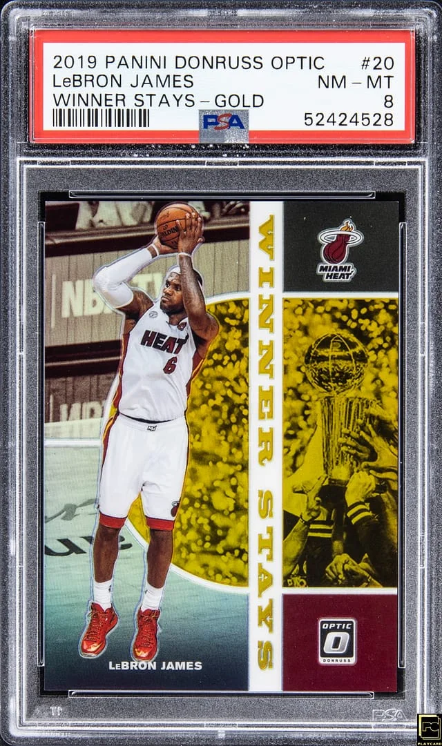 2019-20 Panini Donruss Optic LeBron James Winner Stays #20 card image