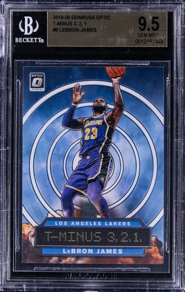 2019-20 Panini Donruss Optic LeBron James T - Minus 3,2,1 #9 card image
