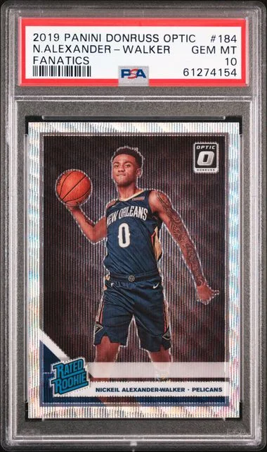 2019-20 Panini Donruss Optic Nickeil Alexander-Walker Fanatics #184 card image