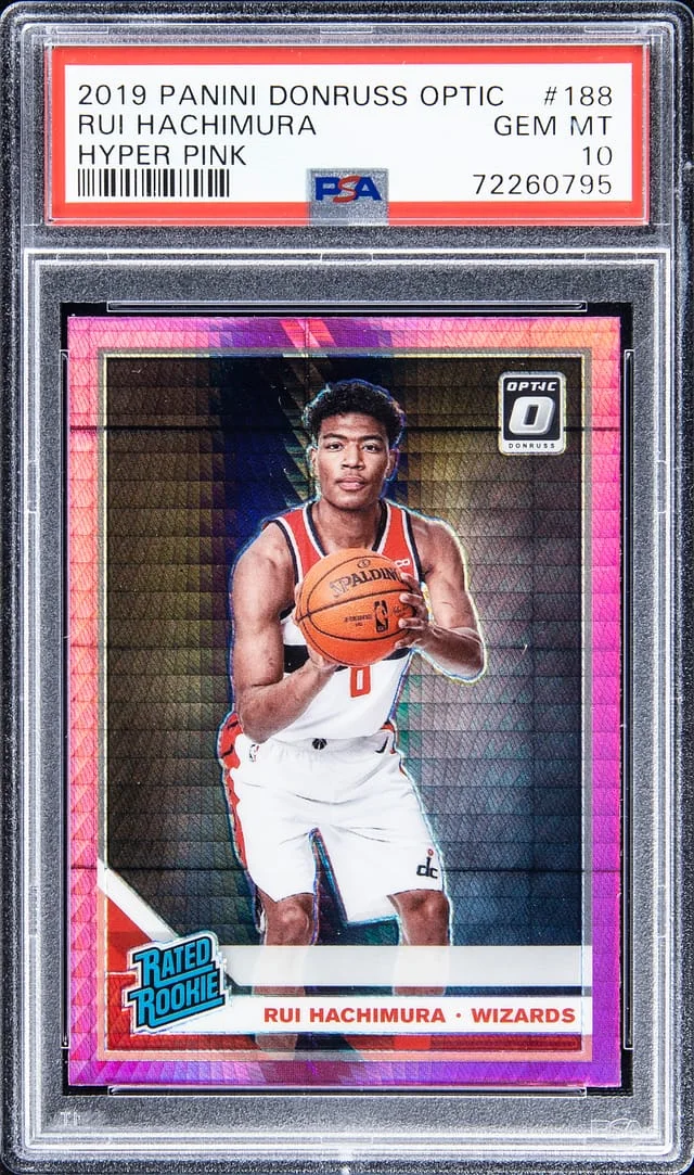 2019-20 Panini Donruss Optic Rui Hachimura Hyper Pink #188 card image