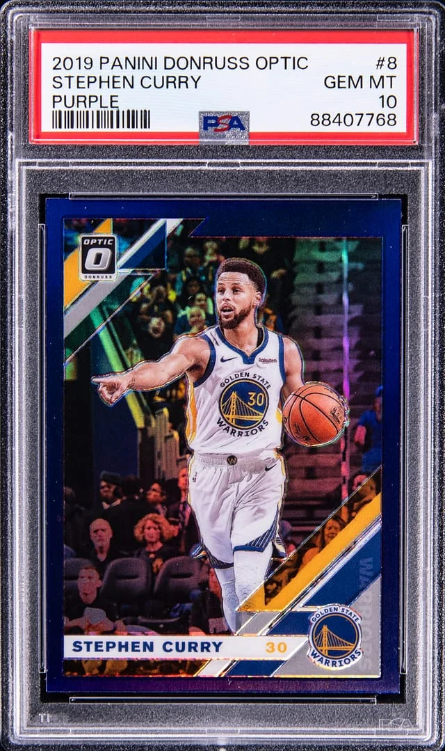 2019-20 Panini Donruss Optic Stephen Curry Purple #8 card image
