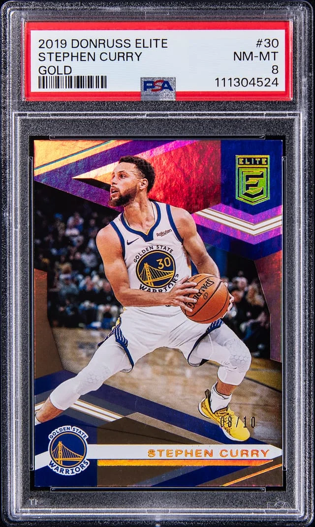 2019-20 Panini Donruss Stephen Curry Elite Gold #30 card image