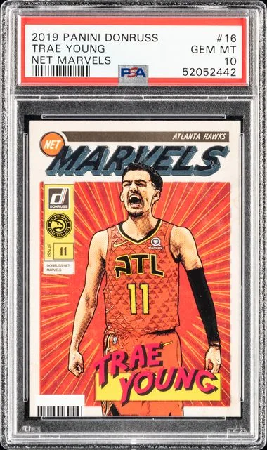 2019-20 Panini Donruss Trae Young Net Marvels #16 card image