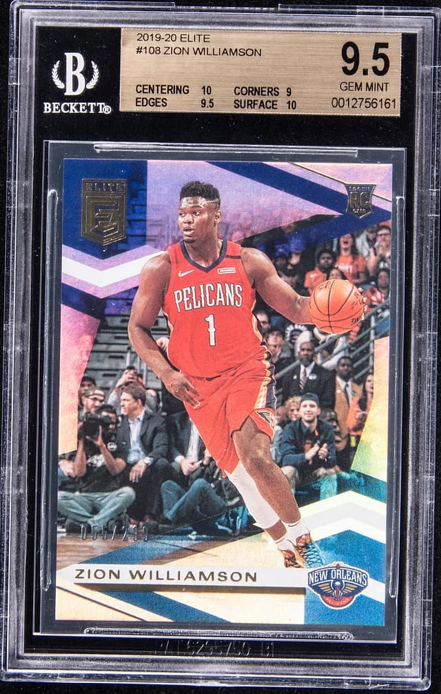 2019-20 Panini Donruss Zion Williamson Elite Status #108 card image