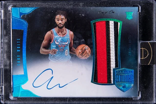 2019-20 Panini Eminence Coby Jumbo Patch Autograph Platinum #JP-CBW card image