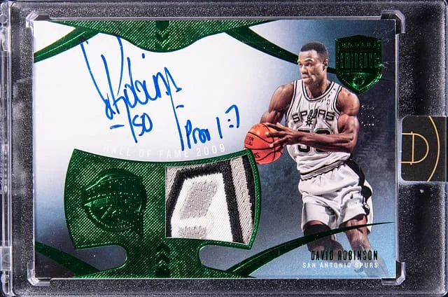 2019-20 Panini Eminence David Robinson Hall of Fame Autographs #HF-DRB card image