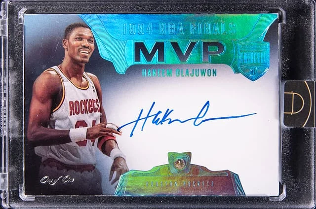2019-20 Panini Eminence Hakeem Olajuwon Finals MVP Diamond Signatures #FM-HW2 card image