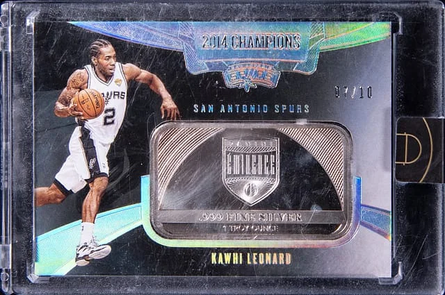 2019-20 Panini Eminence Kawhi Leonard Silver Troy Ounce NBA Champion Troy Ounce #3 card image