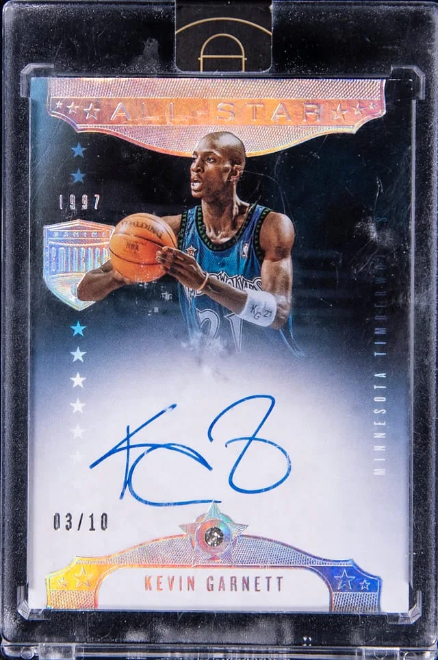 2019-20 Panini Eminence Kevin Garnett All-Star Diamond Signatures #AS-KGI card image