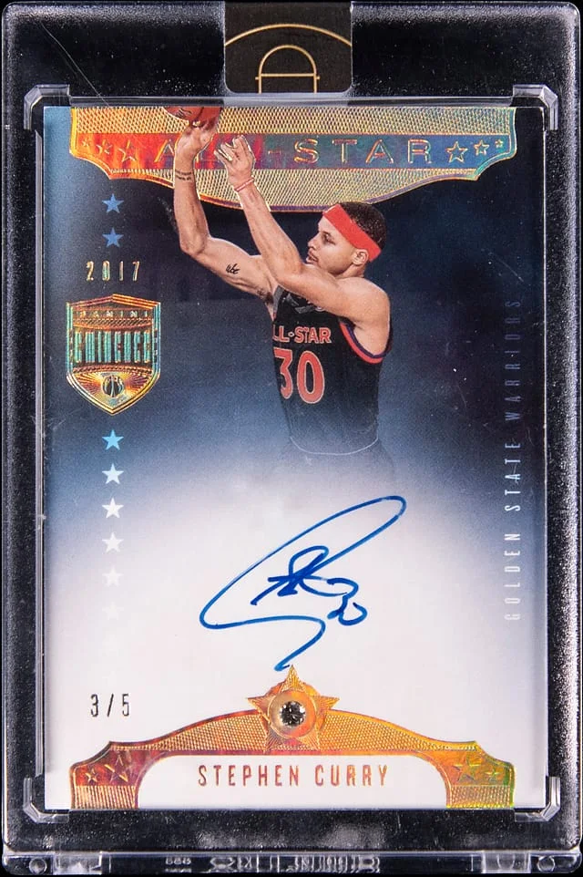 2019-20 Panini Eminence Stephen Curry All-Star Diamond Signatures Gold #AS-SC3 card image