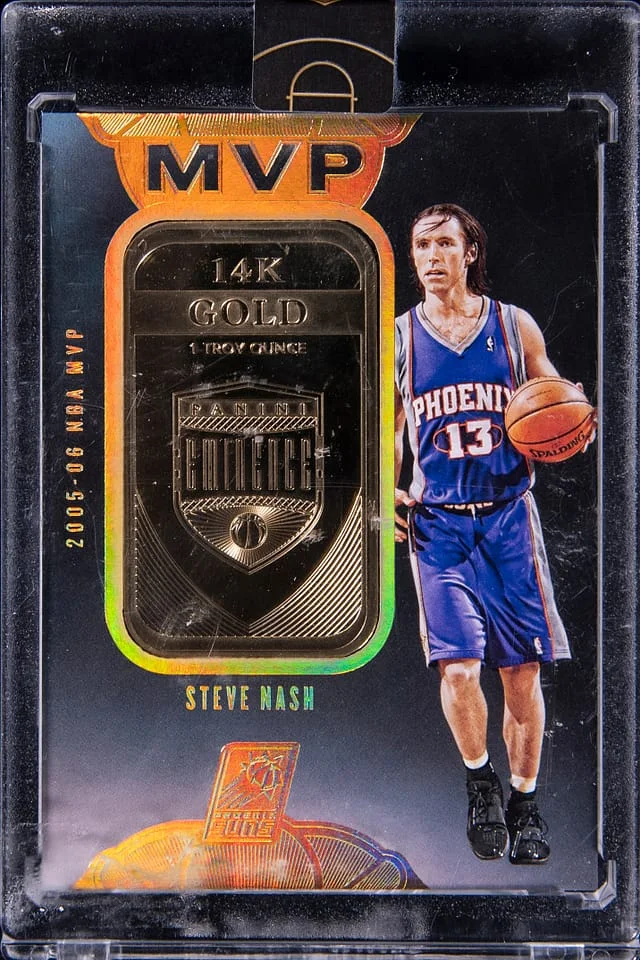 2019-20 Panini Eminence Steve Nash MVPs Gold Bar #4 card image