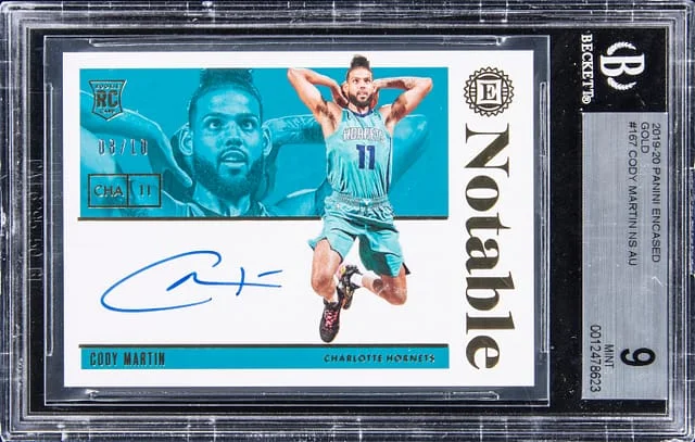 2019-20 Panini Encased Cody Martin Gold #167 card image