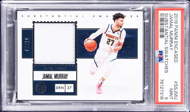 2019-20 Panini Encased Jamal Murray Substantial Swatches #SS-JMU card image