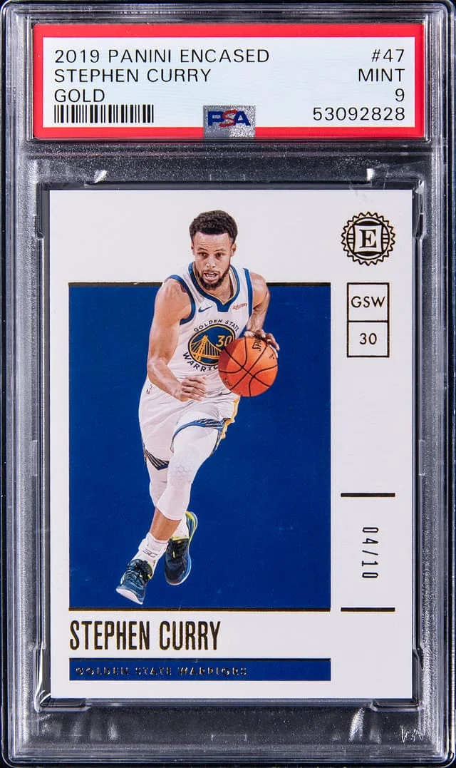 2019-20 Panini Encased Stephen Curry Gold #47 card image