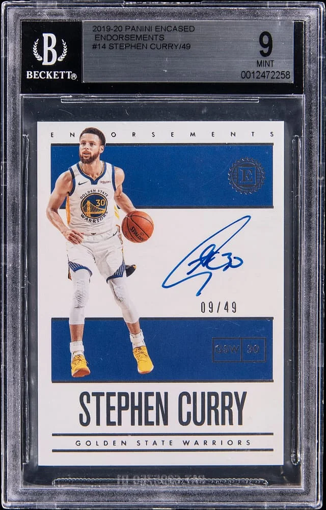 2019-20 Panini Encased Stephen Curry Endorsements #EN-SCY card image