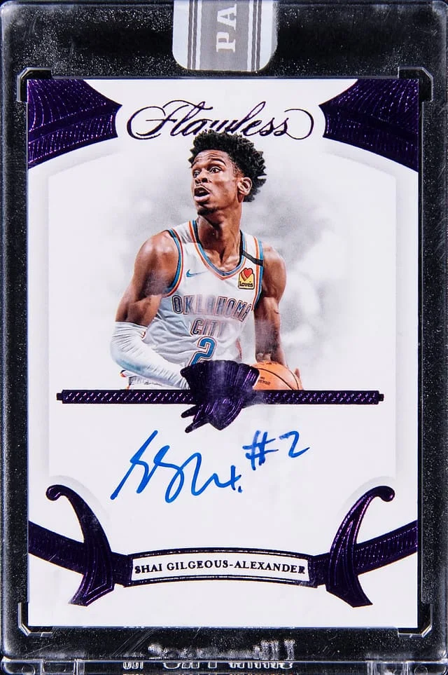 2019-20 Panini Flawless Autographs Amethyst White Box #FA #no-number card image
