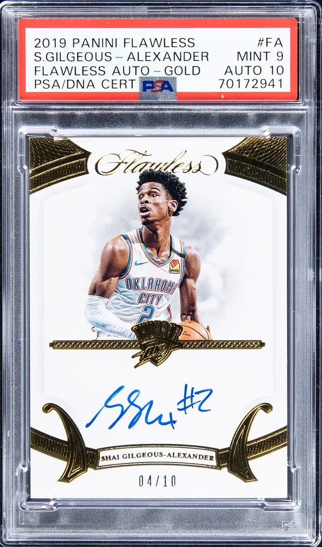2019-20 Panini Flawless Autographs Gold #FA #no-number card image